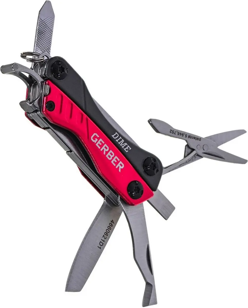 Gerber Dime Multi-tool - Rood - afbeelding 6 van 6