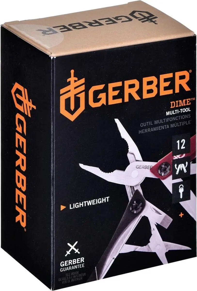 Gerber Dime Multi-tool - Rood - afbeelding 5 van 6
