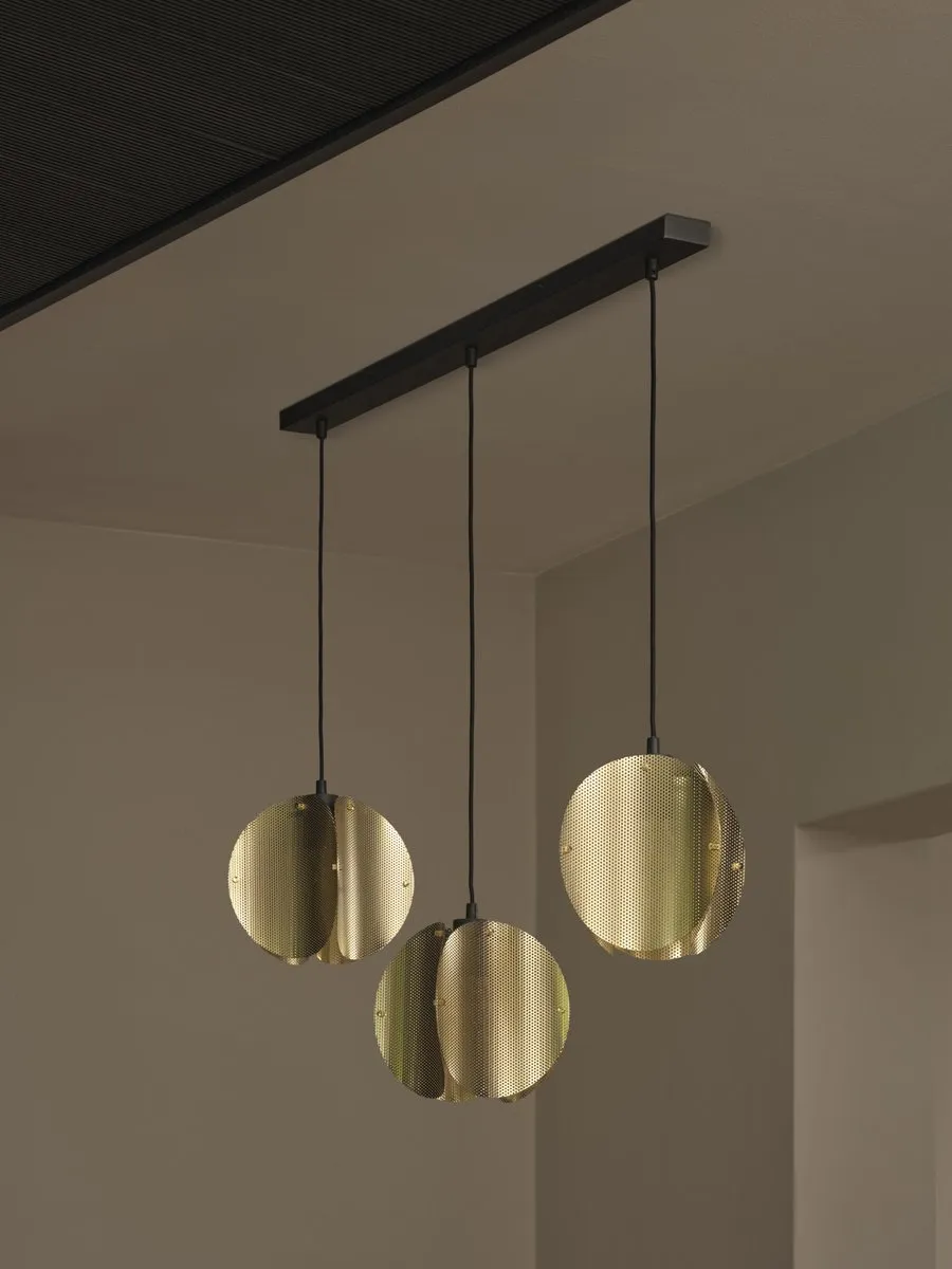 Osram Decor Folded Globe Hanglamp 3xE27 - Goud