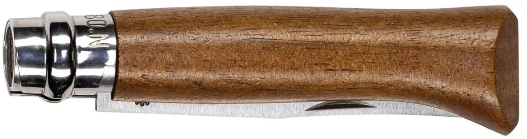 Opinel N°08 Zakmes - Luxury Walnoot - afbeelding 3 van 4