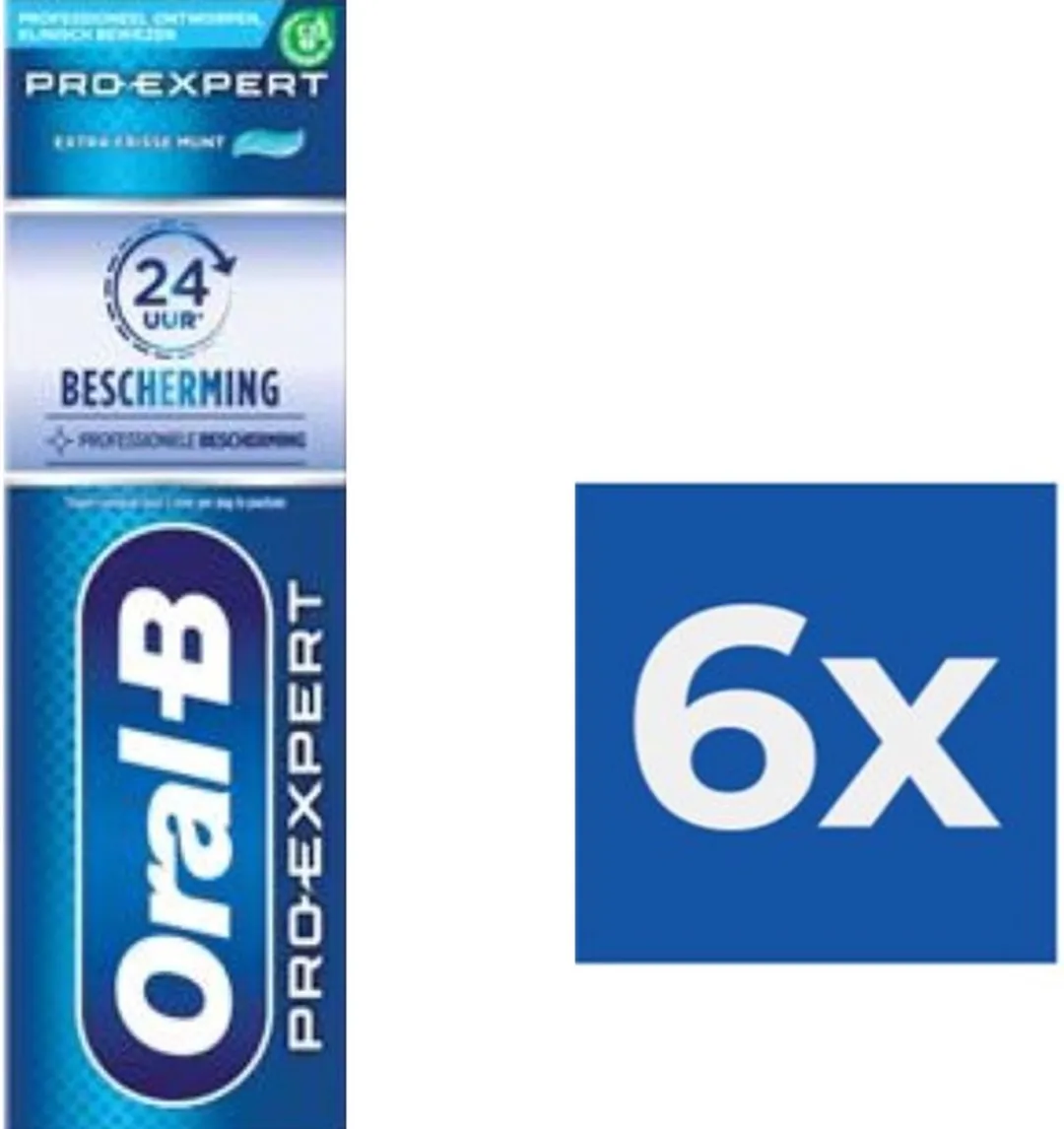 Oral-B Pro-Expert Tandpasta Extra Frisse Munt 450ml - 6 Stuks