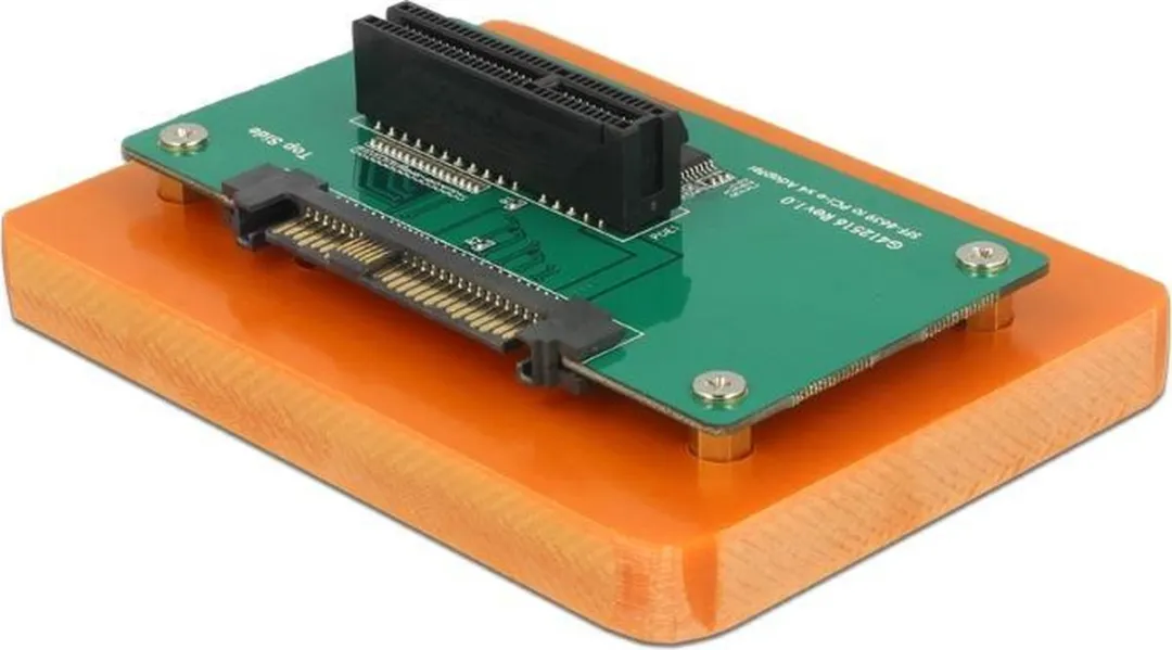 Delock U.2 SFF-8639 naar PCIe x4 Adapter - Zwart/ Groen