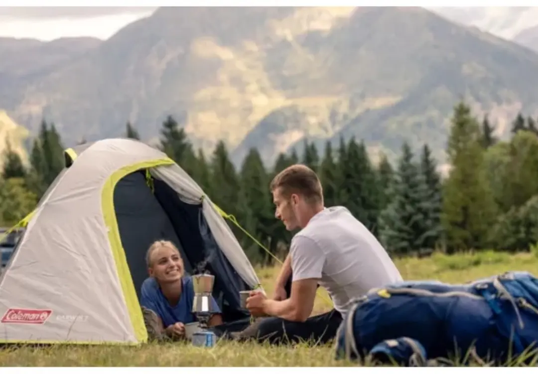 Coleman Darwin 2 Koepeltent - tent 2 persoons - 3000 mm waterkolom - snel opzetten - Grijs - afbeelding 3 van 6