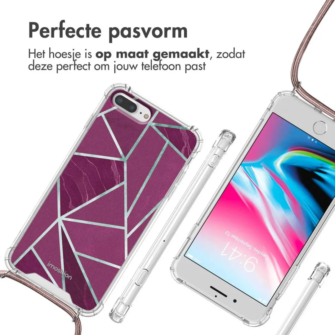 Imoshion Hoesje iPhone 8/7 Plus Bordeaux Graphic