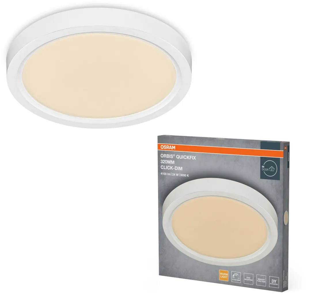Osram Orbis Quickfix LED Plafondlamp 24W 320mm - Warm wit 3000K