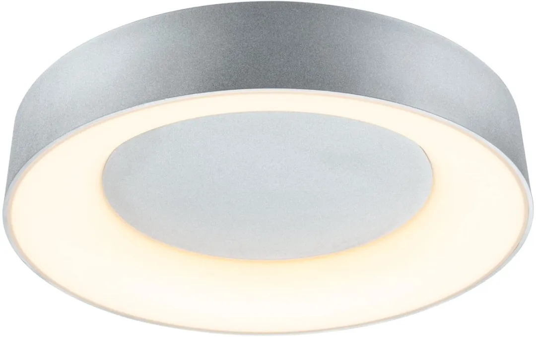 Paulmann Casca LED Plafondlamp IP44 - 2100lm 3000K - Ø40cm Alu mat