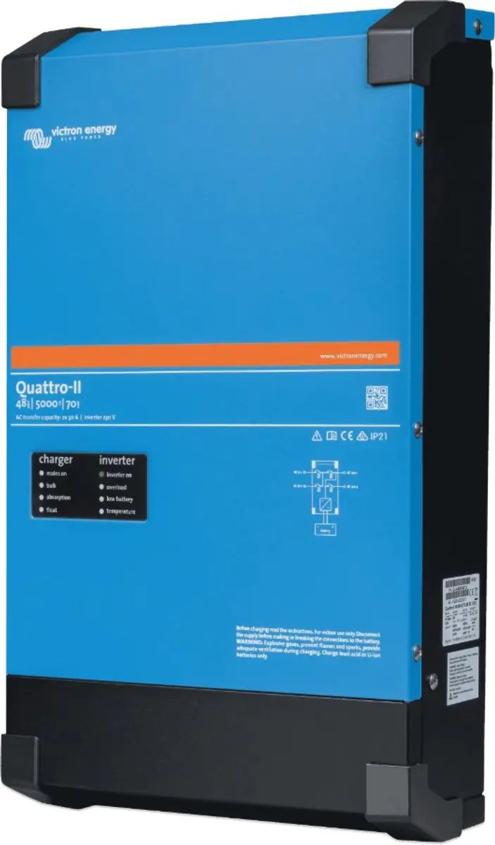Victron Quattro II 48/5000/70-50/50 - 230V - afbeelding 2 van 6