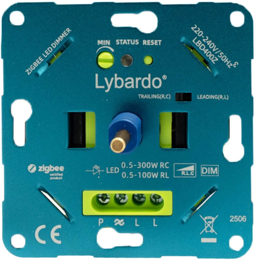 Lybardo Zigbee Dimmer Inbouw 0-350W Blauw