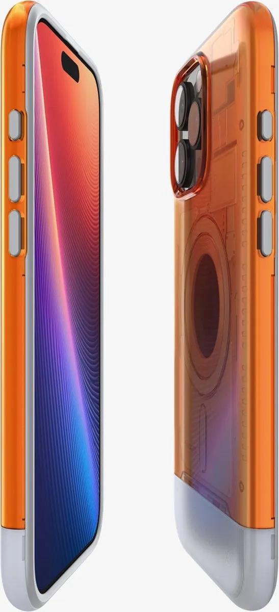 Spigen Classic C1 MagFit Hoesje iPhone 16 Pro - Oranje - afbeelding 2 van 6