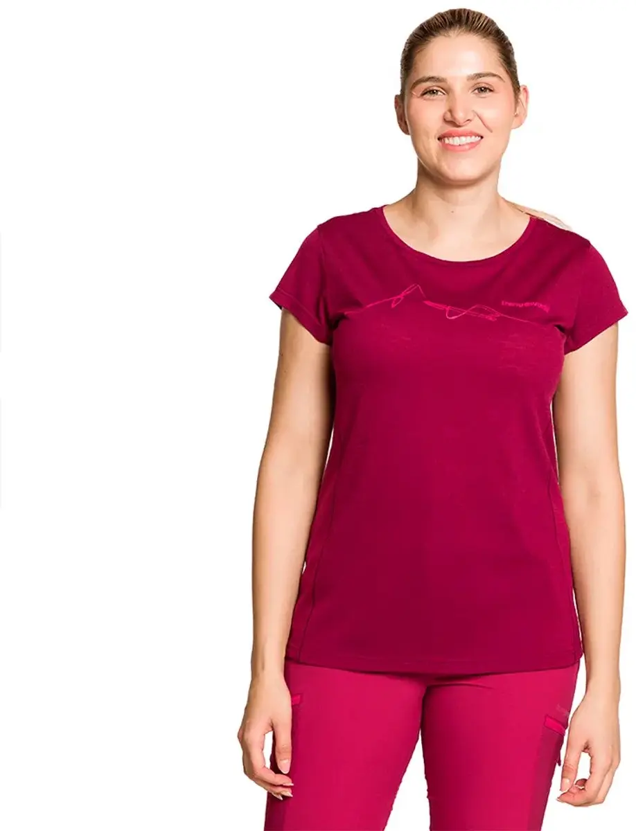 Trangoworld Biella T-shirt Met Korte Mouwen Rood S Vrouw