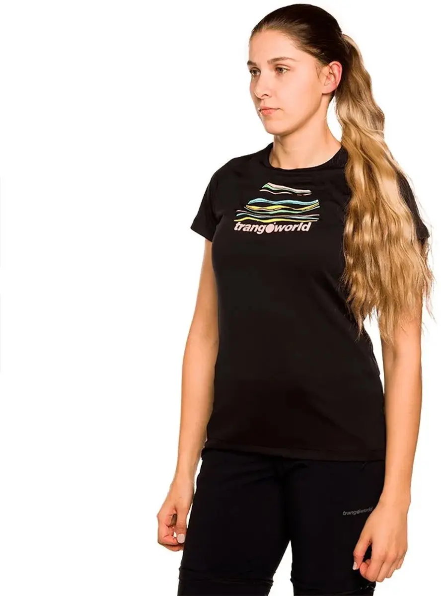 Trangoworld Sihl T-shirt Met Korte Mouwen Zwart L Vrouw