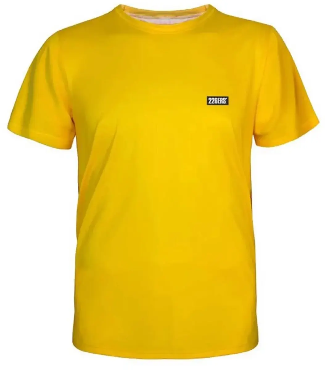 226ERS Color Block T-shirt Korte Mouw - Geel - S - afbeelding 5 van 6