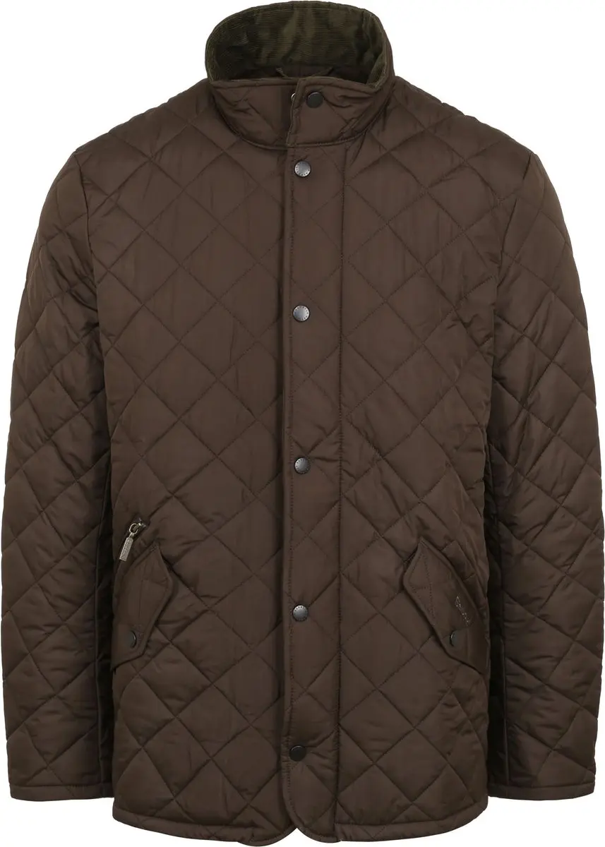 Quilted Jas Barbour Chelsea Olijfgroen - Maat XXL - Heren - Gewatteerde jassen