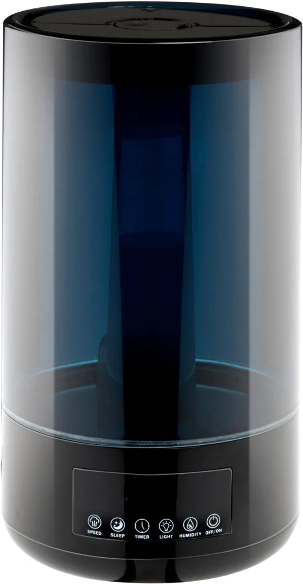 Grundig Luchtbevochtiger HD-1903A - Ultrasone Lucht Bevochtiger 4,3L - met Timer en Nachtlamp - Incl. Afstandsbediening - Zwart