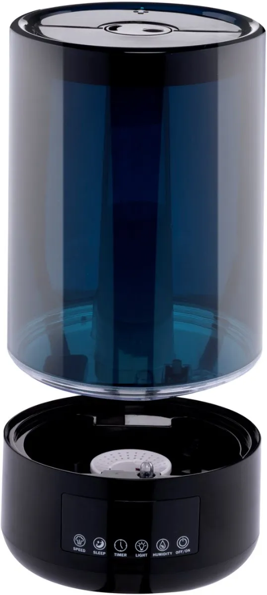 Grundig Luchtbevochtiger HD-1903A - Ultrasone Lucht Bevochtiger 4,3L - met Timer en Nachtlamp - Incl. Afstandsbediening - Zwart