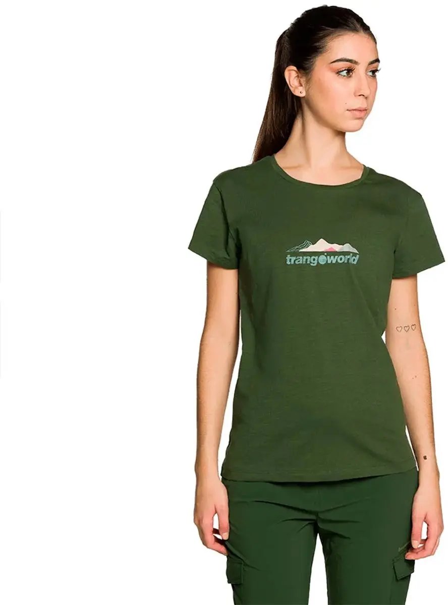 Trangoworld Albacoa T-shirt Met Korte Mouwen Groen M Vrouw