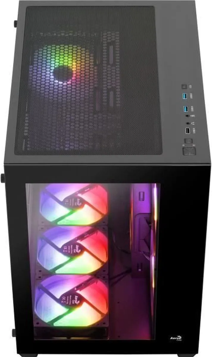 Aerocool Dryft G v2 PC-behuizing - Zwart - ATX - 6 Ventilatoren