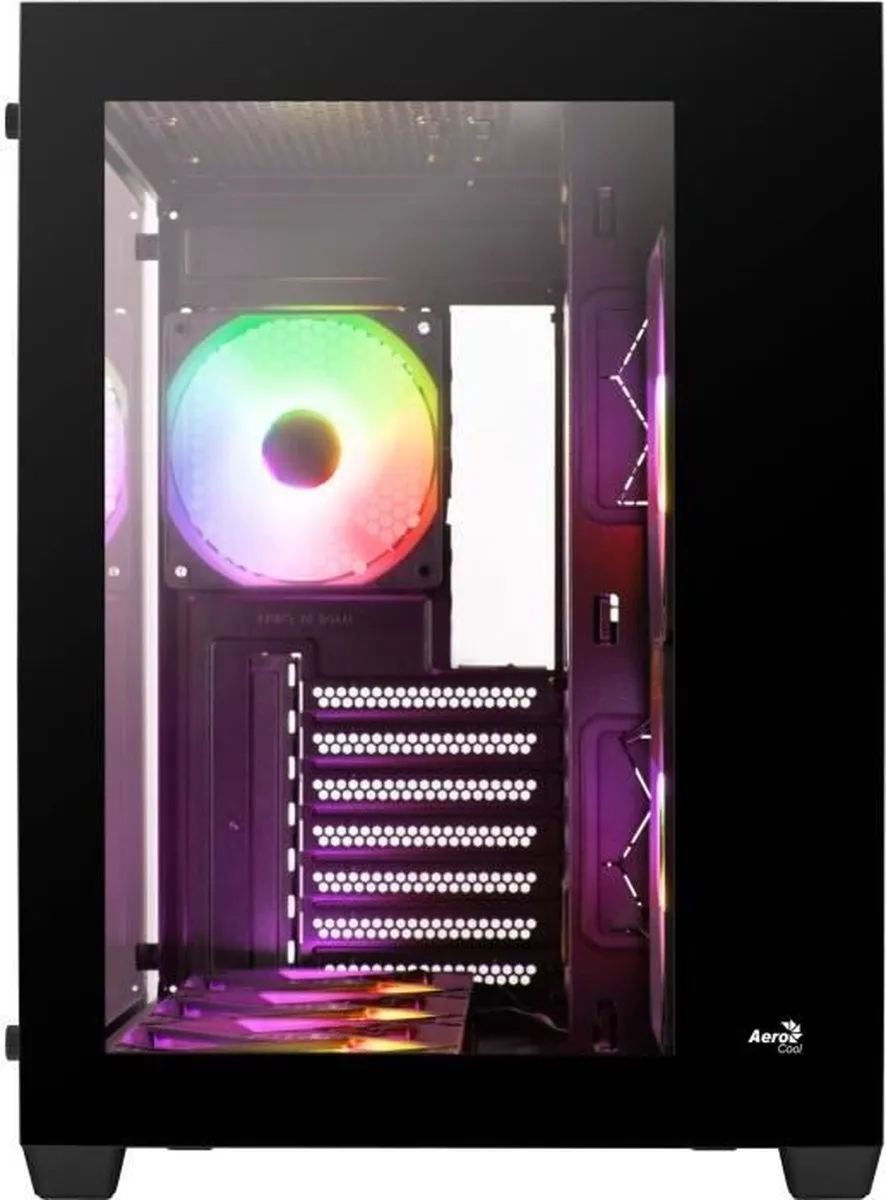 Aerocool Dryft G v2 PC-behuizing - Zwart - ATX - 6 Ventilatoren