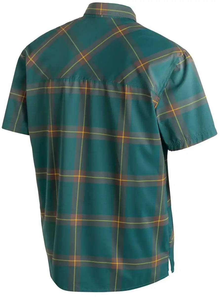 Maier Sports Kasen Shirt - Dark Green Check - 50 - afbeelding 2 van 4