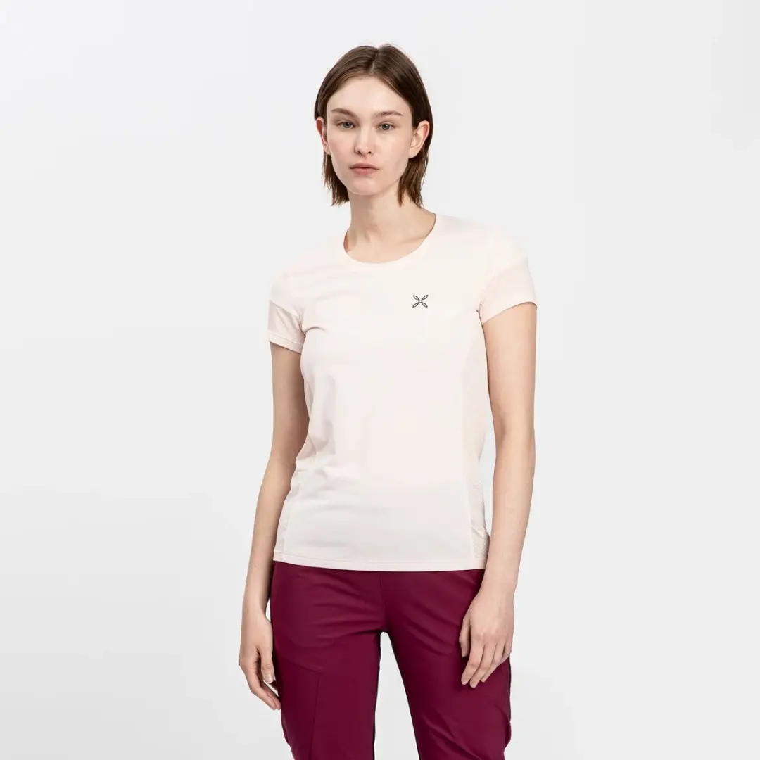 Montura Dames T-shirt Delta Mix - Lichtroze - L - afbeelding 2 van 3