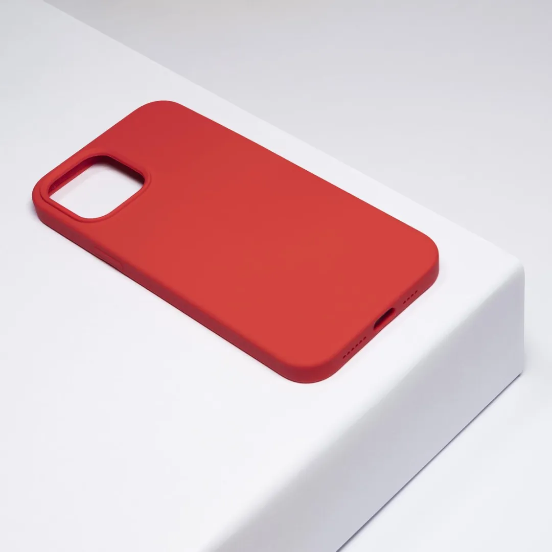 BMAX Siliconen Hoesje iPhone 12 Pro Max - Rood - BMAX8832499