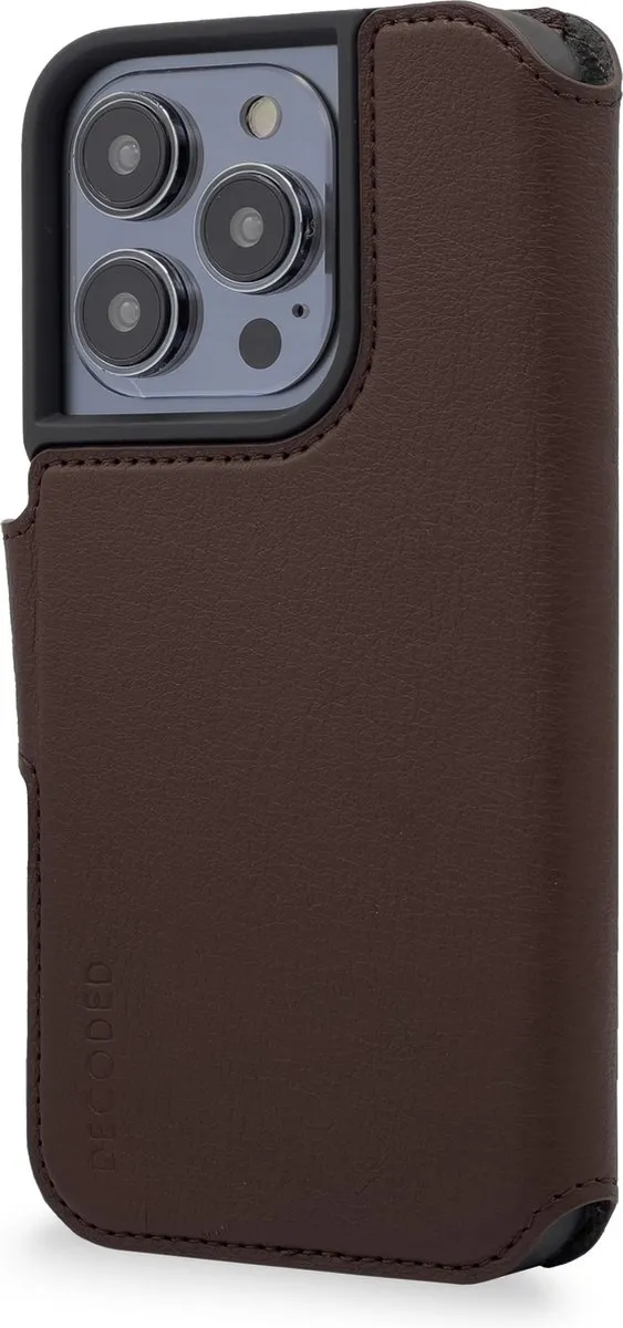 Decoded D23IPO14PMCW5CHB Wallet Case iPhone 14 Pro Max - Bruin - afbeelding 6 van 6