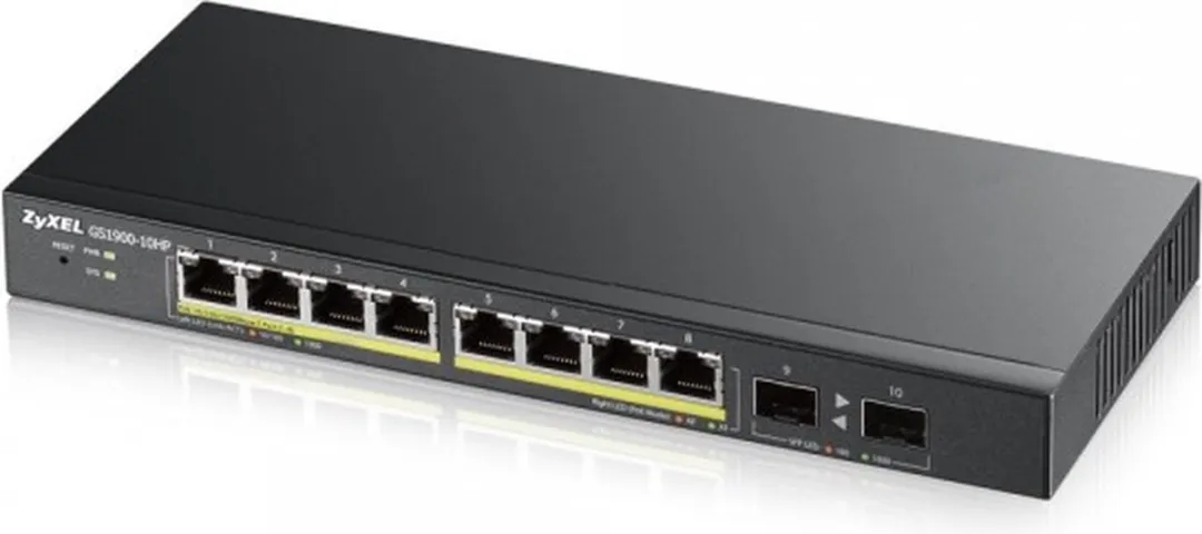 Zyxel GS1900-8HP-EU0103F Switch - 8x PoE 70W