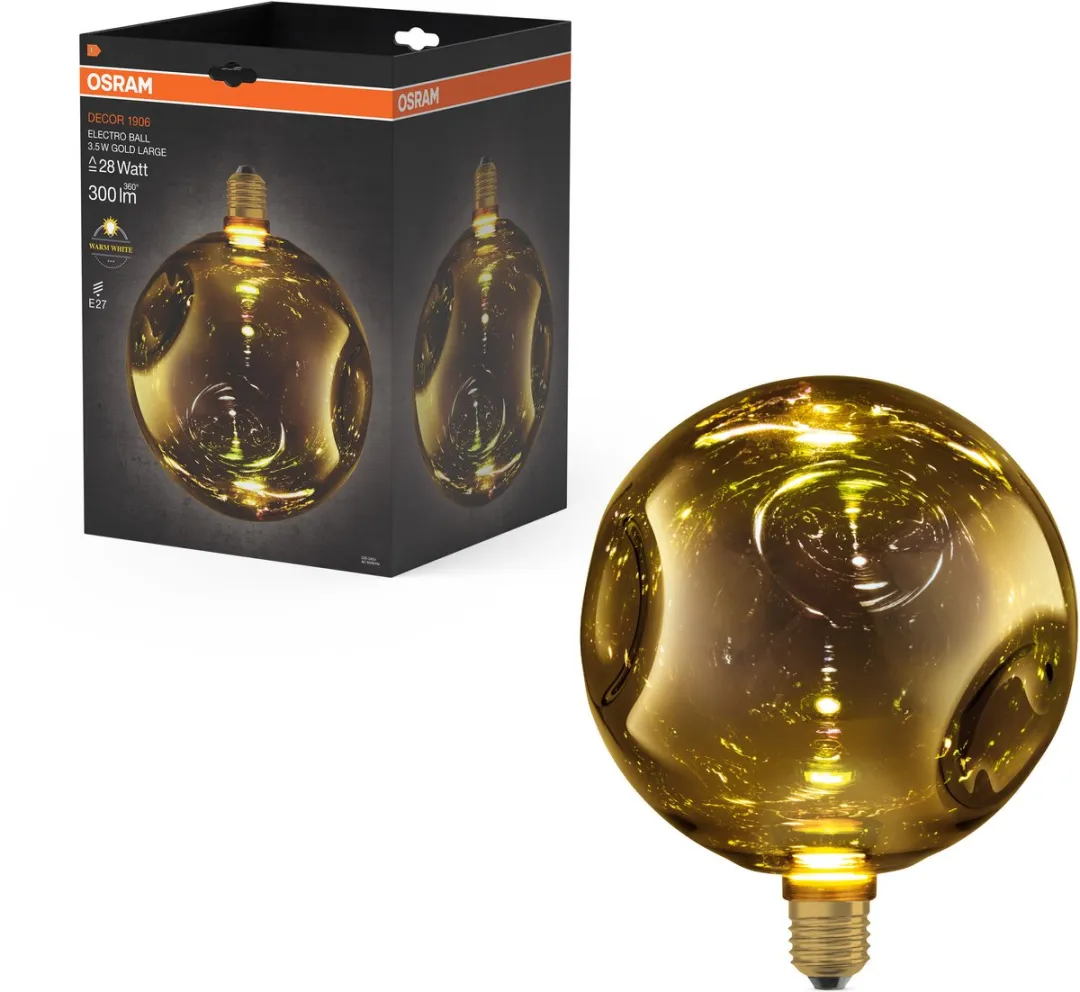 Osram Decor LED Lamp Electro Glass Large - 200cm - Mat Goud - 2700K