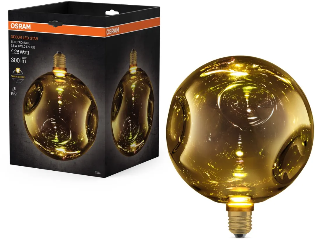 Osram Decor LED Lamp Electro Glass Large - 200cm - Mat Goud - 2700K