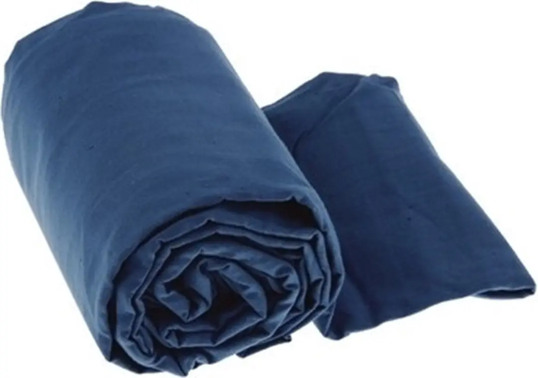 Sea to Summit Premium Cotton Liner Lakenzak Lang - Blauw - afbeelding 6 van 6