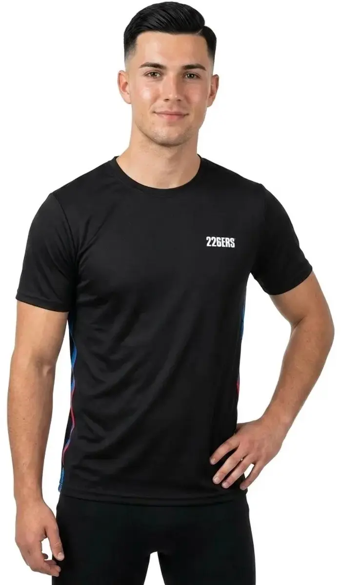 226ERS Side Slim Flag T-shirt - Zwart - S - afbeelding 6 van 6
