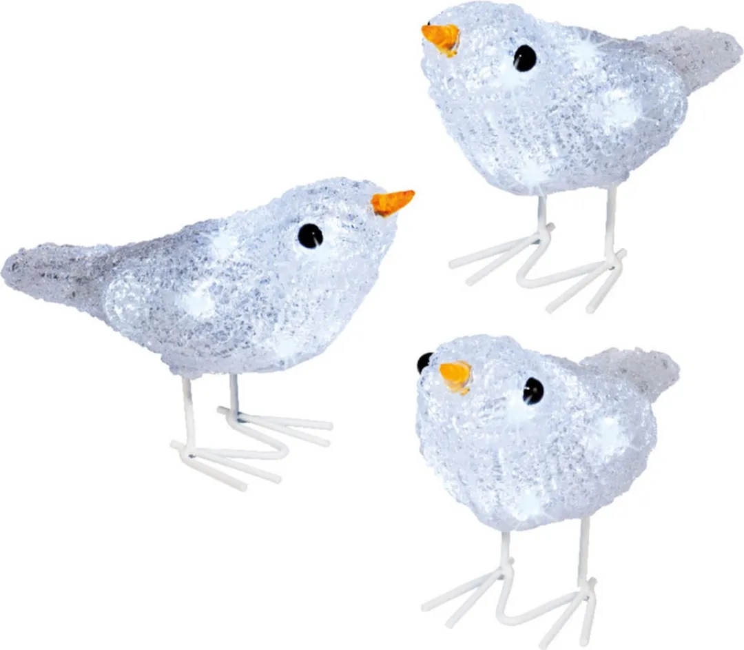 Lumineo Witte Vogels Lichtsnoer