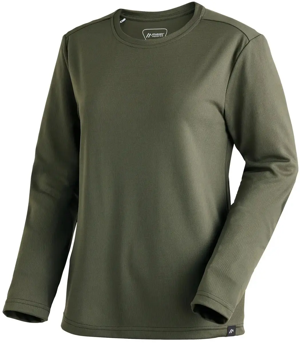 Maier Sports MS Fav Dames T-shirt Lange Mouwen - Zwart - M - afbeelding 3 van 6