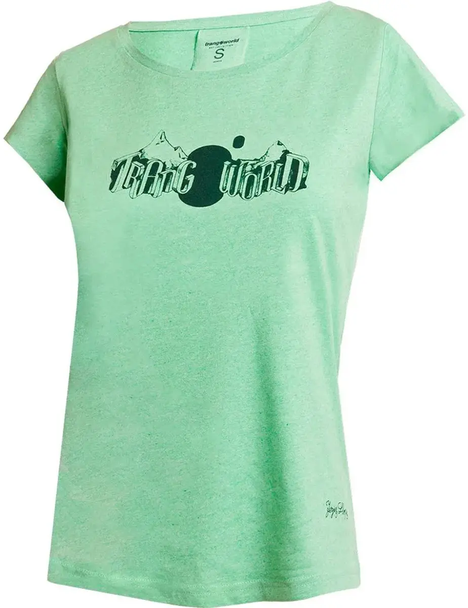 Trangoworld Viento Wm T-shirt Met Korte Mouwen Groen M Vrouw