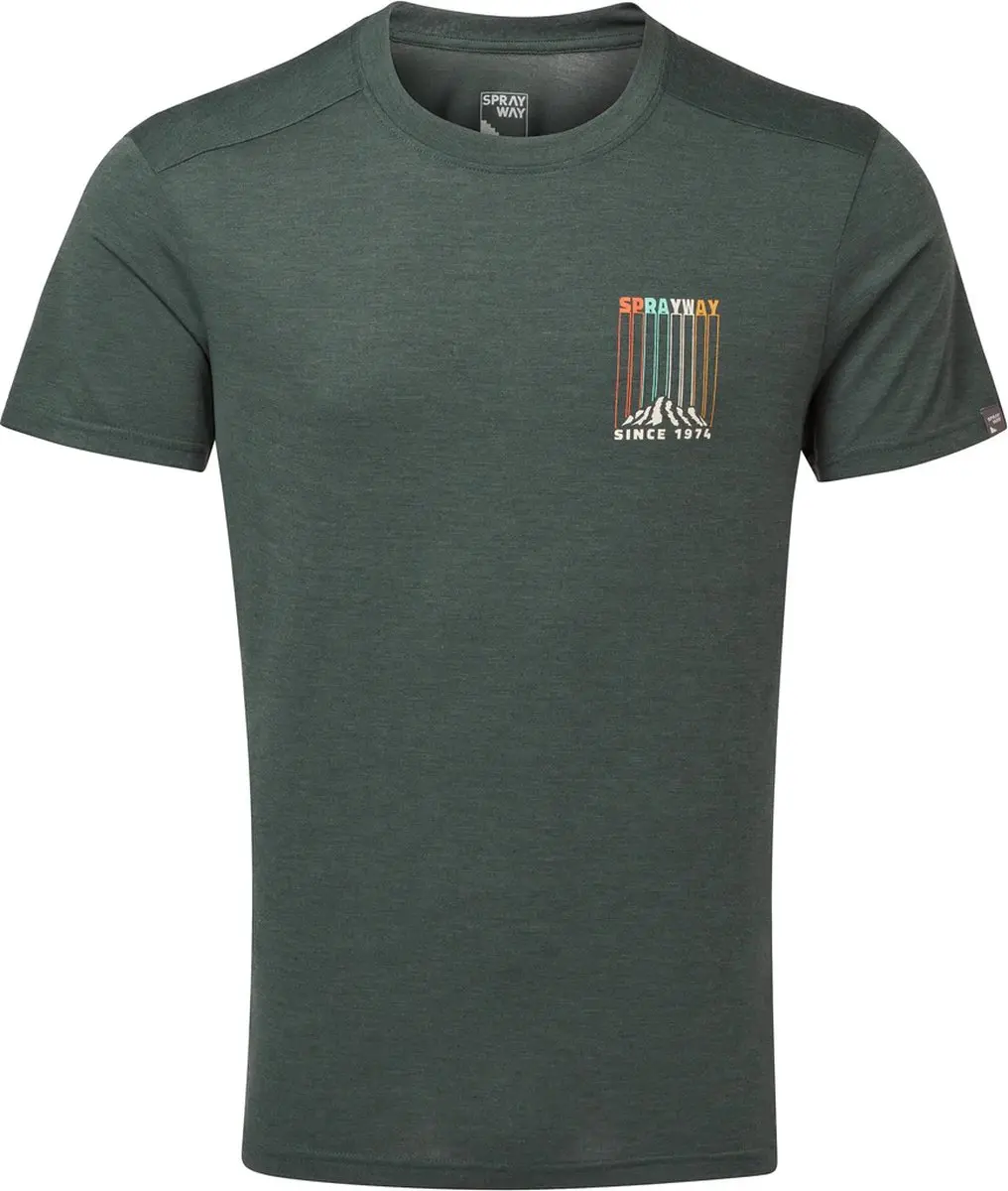 SPRAYWAY Vintage tee M dark spruce