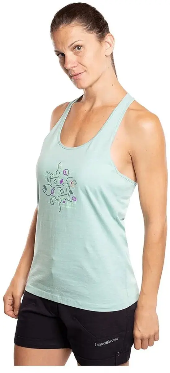 Trangoworld Mazin Mouwloos T-shirt Groen XS Vrouw