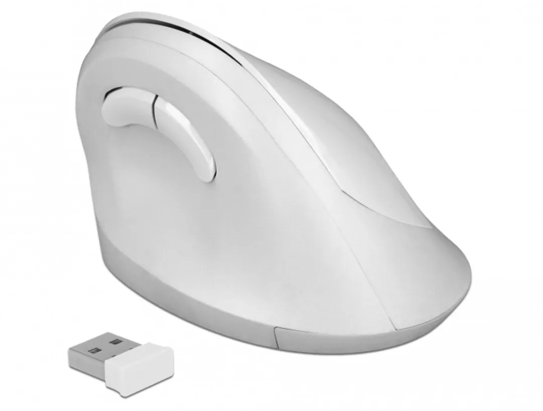 Delock 12596 Draadloze USB Muis - 800-1600 DPI - Wit