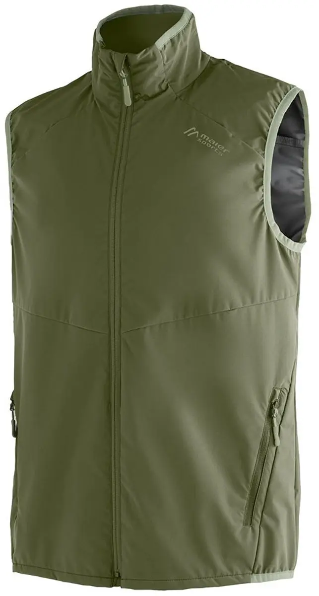 Maier Sports Brims M Mouwloos Donsjack - Groen - 68
