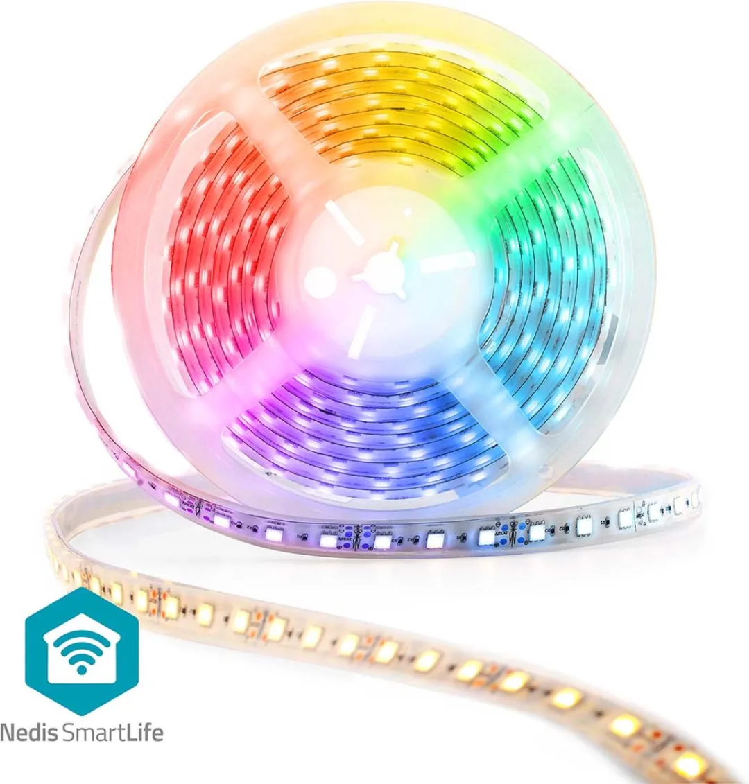 Nedis SmartLife LED Strip 5m RGB/Wit WiFi