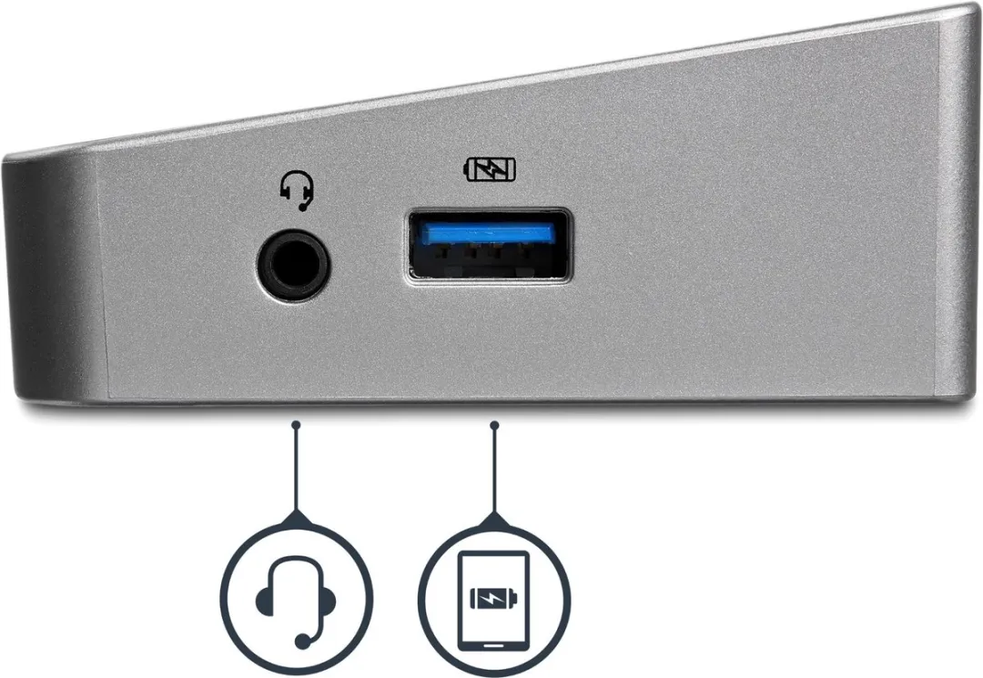 Startech USB3DOCKH2DP Triple Monitor USB 3.0 Docking Station - 2x 4K DisplayPort & HDMI - Zwart
