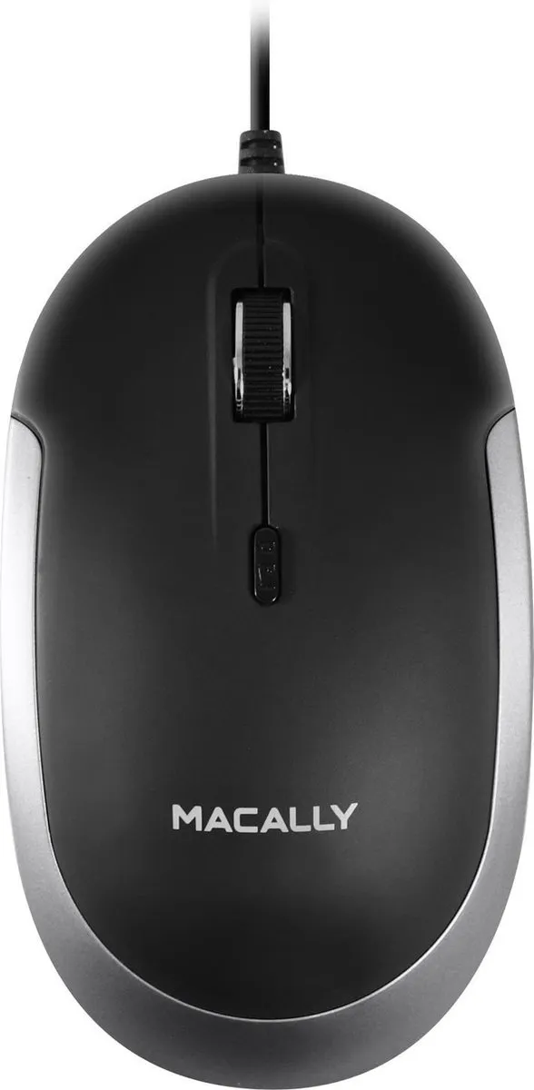 Macally DYNAMOUSE-SG USB Muis - Zwart/Grijs