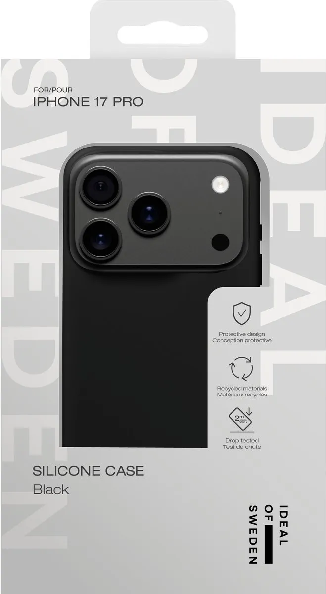 iDeal of Sweden iPhone 17 Pro Silicone Hoes - Zwart - afbeelding 2 van 5