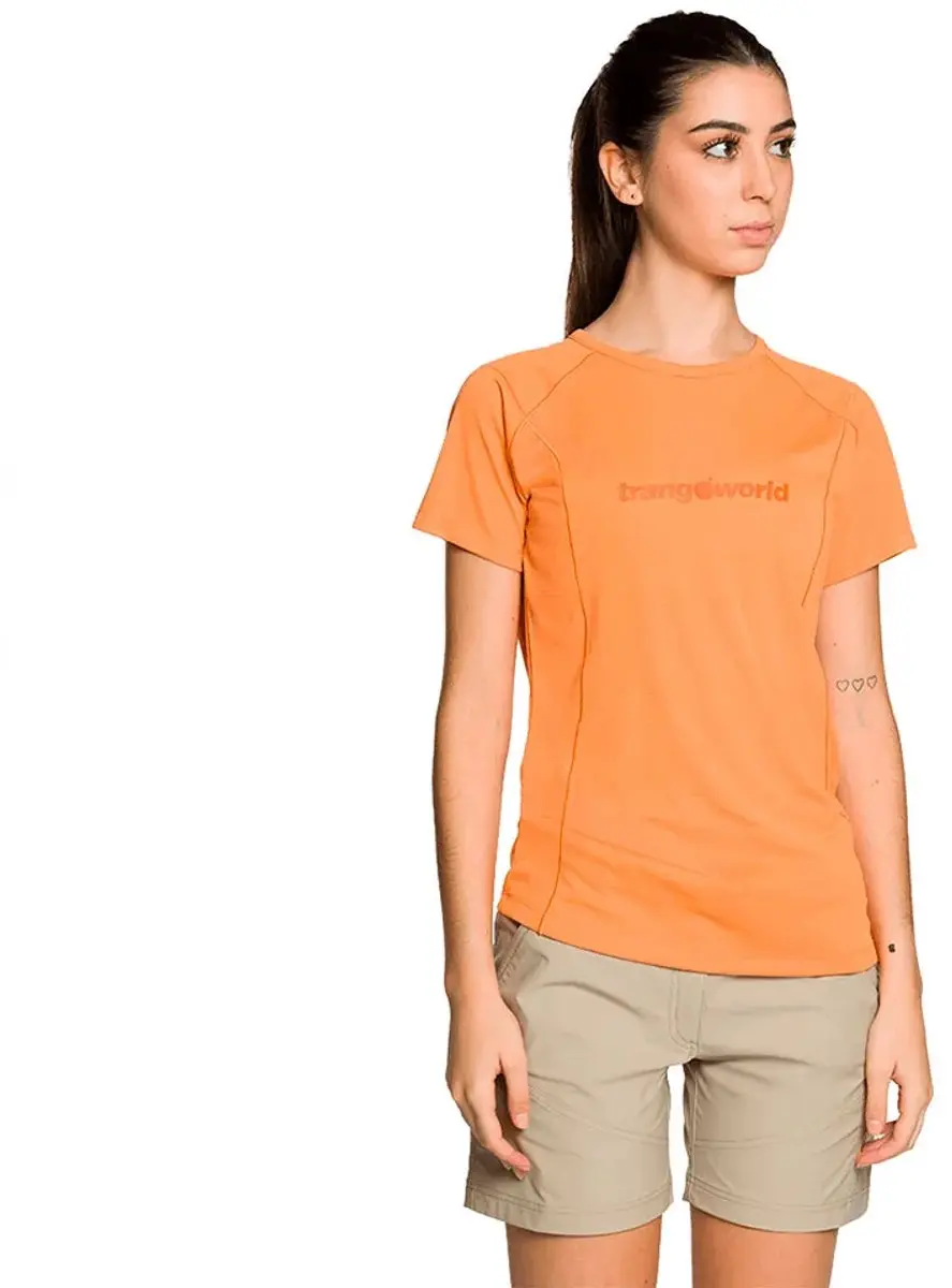 Trangoworld Demba T-shirt Met Korte Mouwen Oranje XL Vrouw