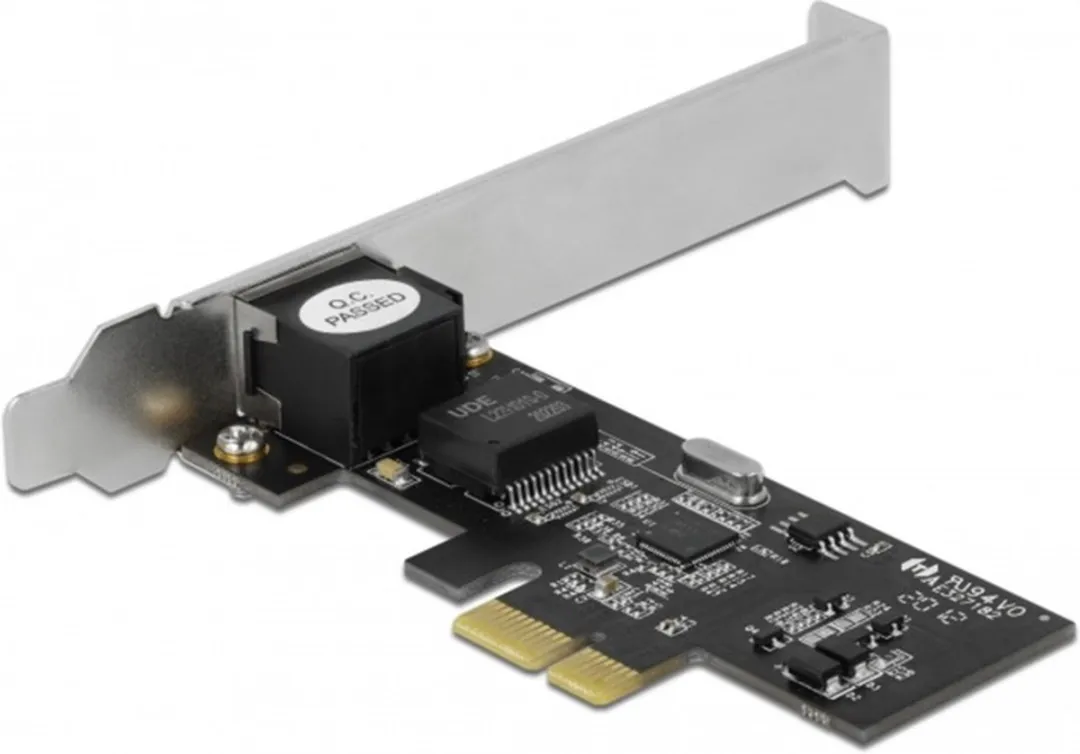 Delock PCIe x1 2.5Gbps LAN Kaart RJ45 - Zwart