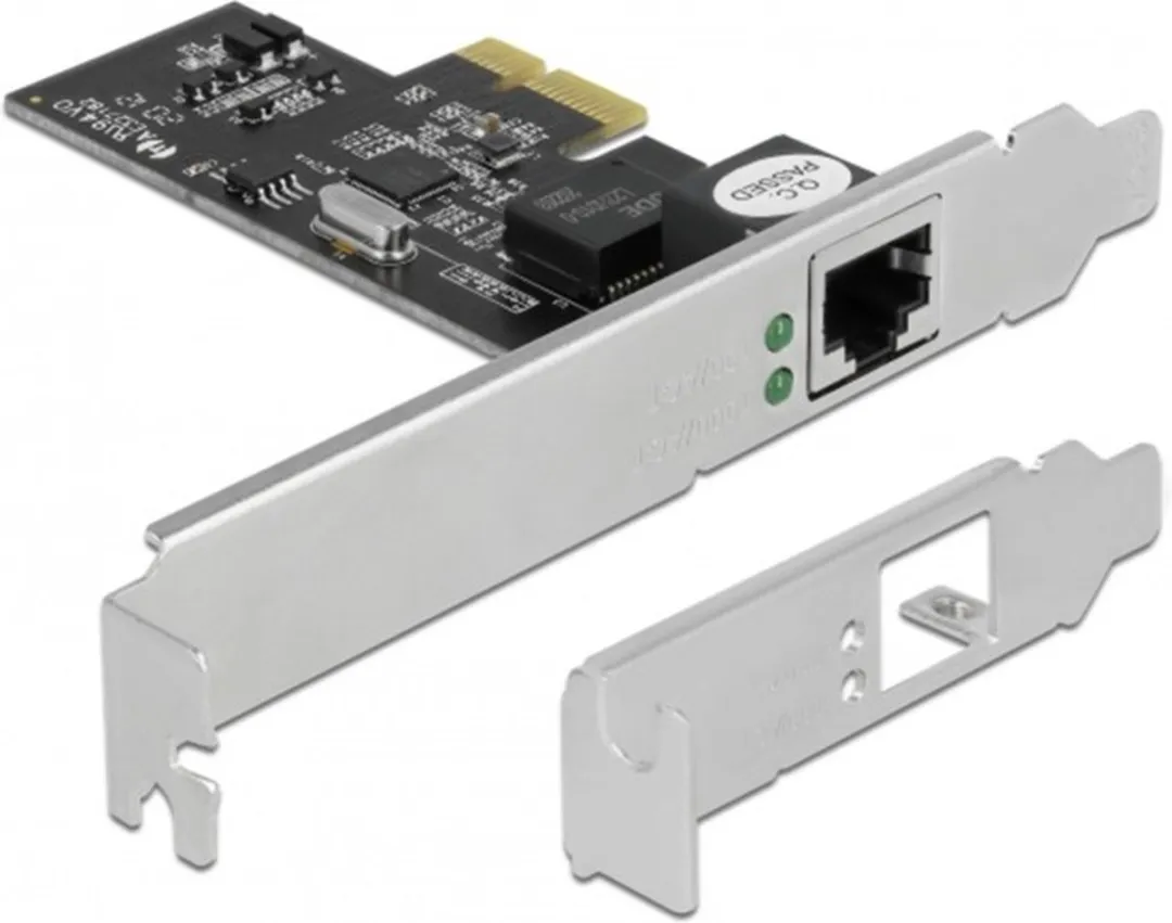 Delock PCIe x1 2.5Gbps LAN Kaart RJ45 - Zwart