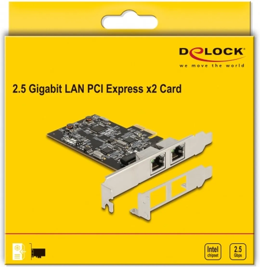 Delock 89392 Netwerkkaart 2500 Mbit/s - PCIe