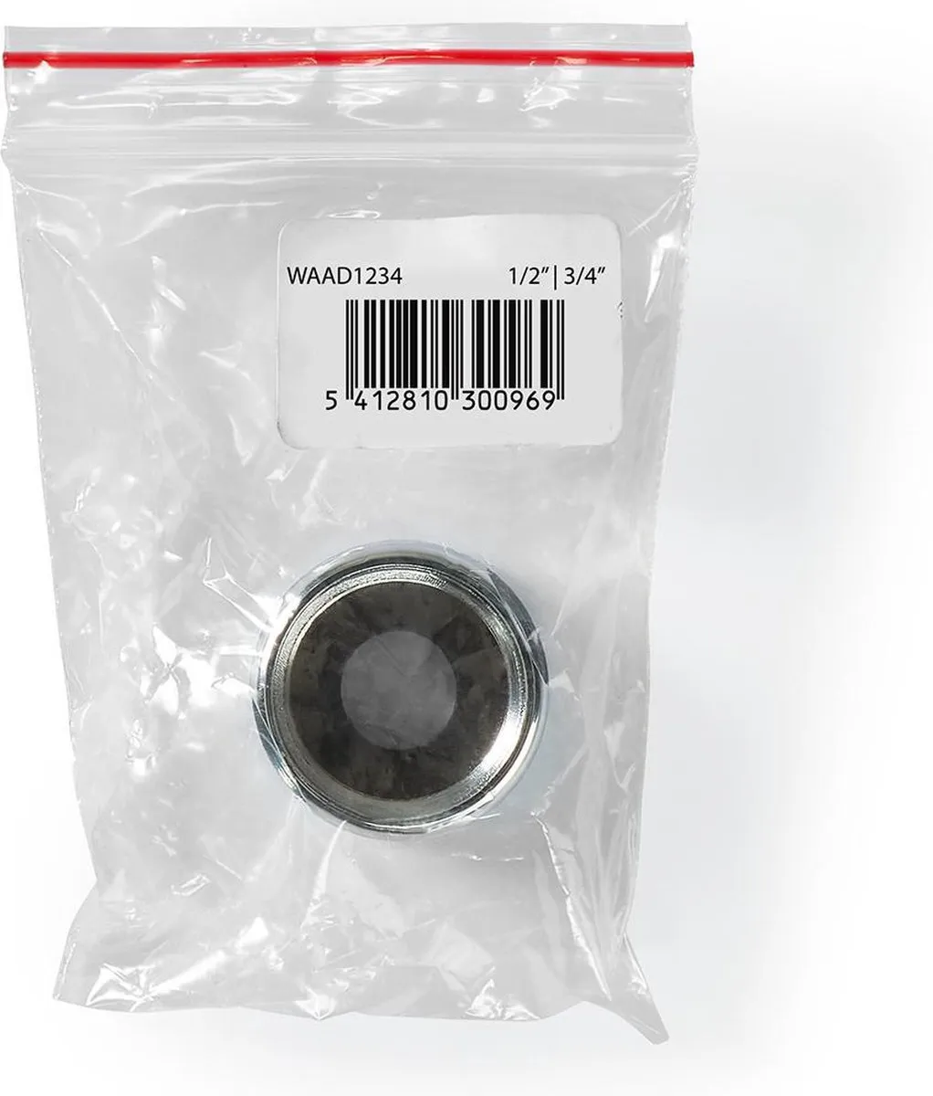 Nedis Slangadapter 1/2" - 3/4" Metaal - Zilver