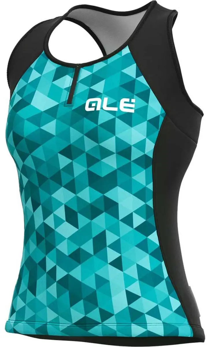 Ale Triangles Mouwloos T-shirt Groen XS Vrouw