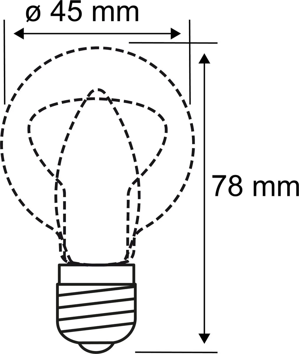 Paulmann Filament LED Kogellamp E27 2x5W 2700K Mat - 2 Stuks