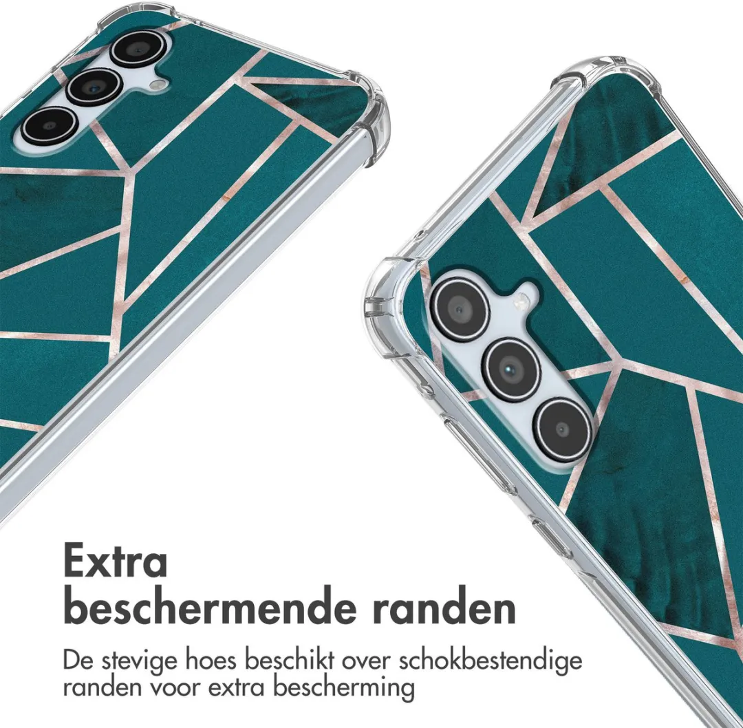 Imoshion Hoesje Samsung Galaxy A35 - Petrol Green Graphic